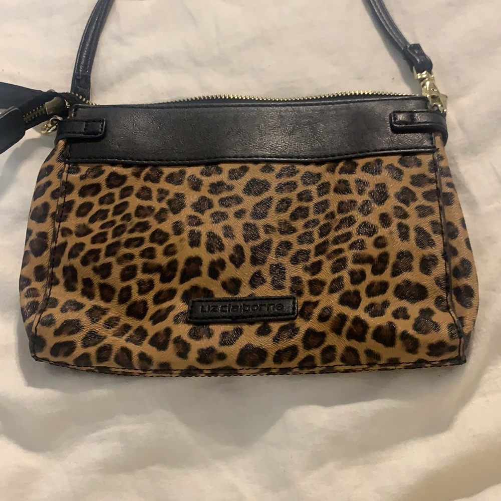 Liz Claiborne Cheetah Crossbody - Picture 2 of 3